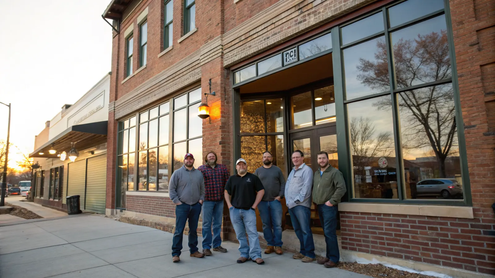 The Fourlakes crew outside the Atwood Ave shop on a summer morning
